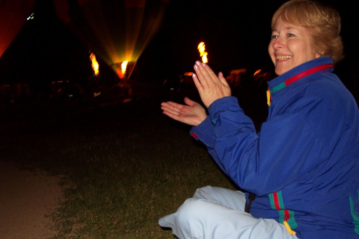 Rachel at Night Glow in Grants Pass