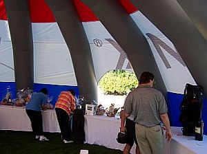 RE/MAX Tent inside