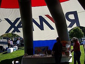 RE/MAX Tent inside
