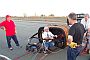 Team Member Mike King, Captain Joe Shevenel, Pilot Ken Lehr and "Fan Guy"