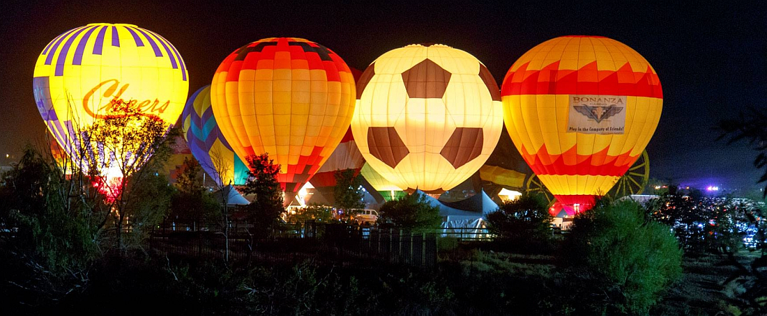 Cheers Aerial Media - Hot Air Balloon Night Glow Tether