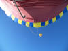 Looking up from Cheers Over California Balloon